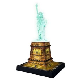 Puzzle 3D luminos statuia Libertatii 108 piese